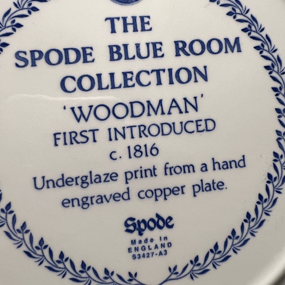 Vintage Spode England Blue Room Collection Dinner Plate - Picture 8 of 9